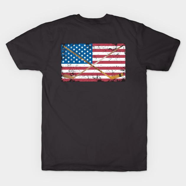 AMERICAN FLAG WITH HOCKEY STICKS by Cult Classics